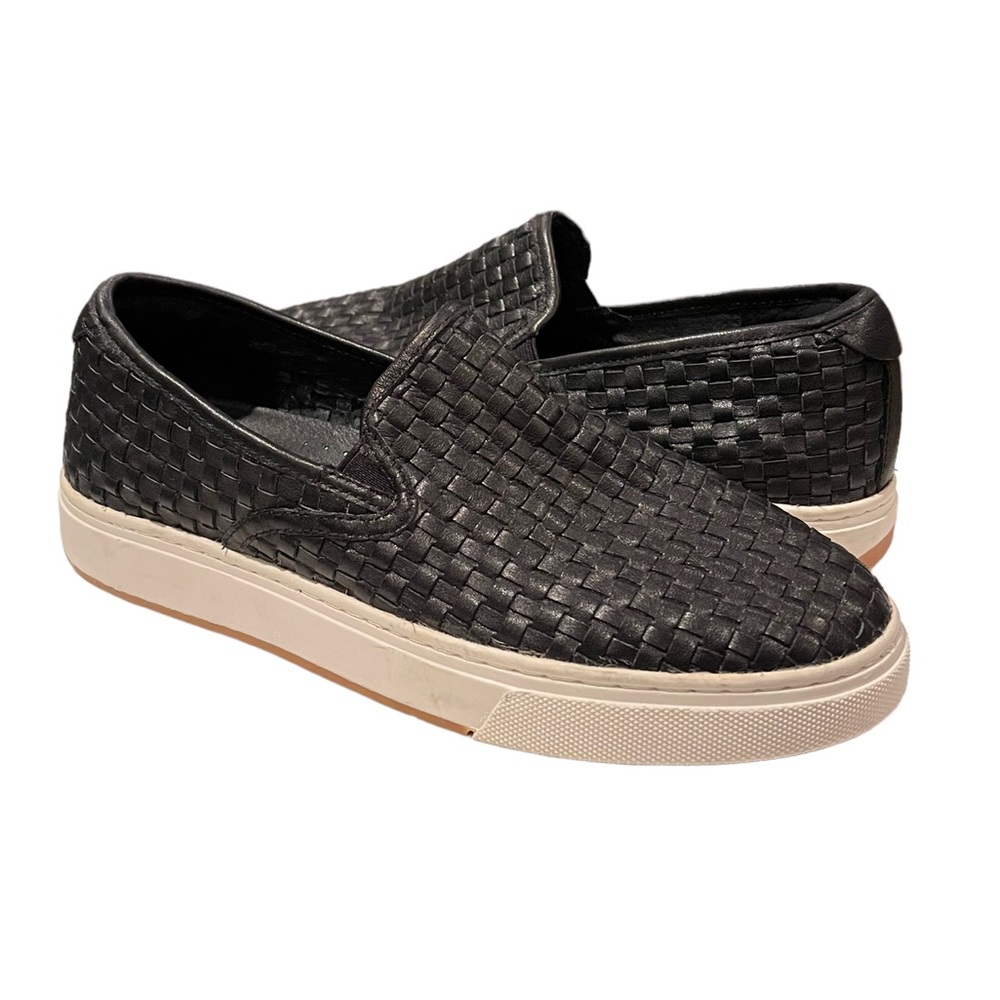 J/SLIDES Justine Woven Slip On Loafers Black Size 9